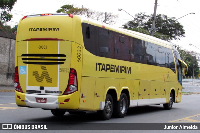 Viação Itapemirim 60033 na cidade de Aparecida, São Paulo, Brasil, por Junior Almeida. ID da foto: 10978580.