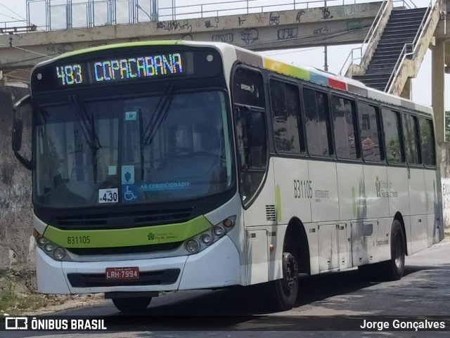 Viação VG B31105 na cidade de Rio de Janeiro, Rio de Janeiro, Brasil, por Jorge Gonçalves. Número da foto: #10979003.