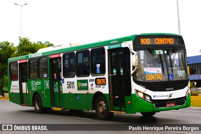 Pantanal Transportes 5011 na cidade de Cuiabá, Mato Grosso, Brasil, por Paulo Henrique Pereira Borges. ID da foto: 10981043.