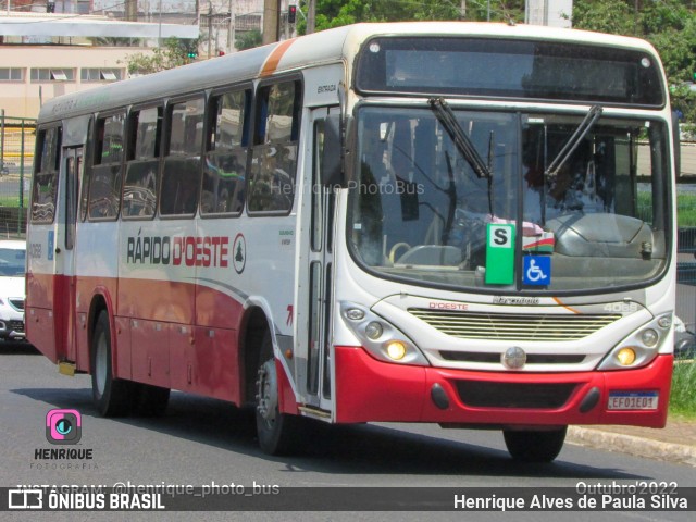 Rápido D´Oeste 4068 na cidade de Ribeirão Preto, São Paulo, Brasil, por Henrique Alves de Paula Silva. ID da foto: 10979508.