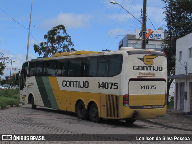 Empresa Gontijo de Transportes 14075 na cidade de Caruaru, Pernambuco, Brasil, por Lenilson da Silva Pessoa. ID da foto: 10980693.