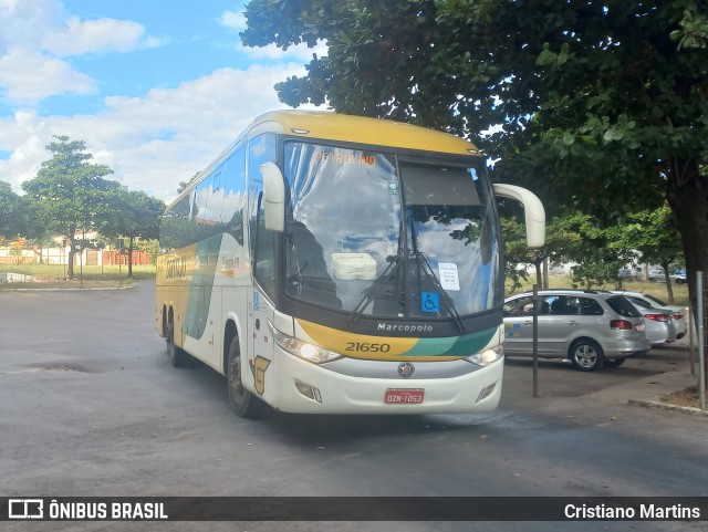 Empresa Gontijo de Transportes 21650 na cidade de Montes Claros, Minas Gerais, Brasil, por Cristiano Martins. ID da foto: 10980721.