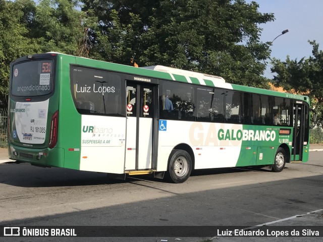 Viação Galo Branco RJ 181.085 na cidade de Niterói, Rio de Janeiro, Brasil, por Luiz Eduardo Lopes da Silva. ID da foto: 10983481.