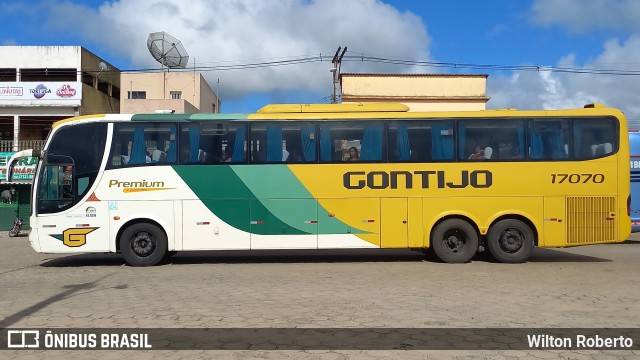 Empresa Gontijo de Transportes 17070 na cidade de Pedro Canário, Espírito Santo, Brasil, por Wilton Roberto. ID da foto: 10983033.