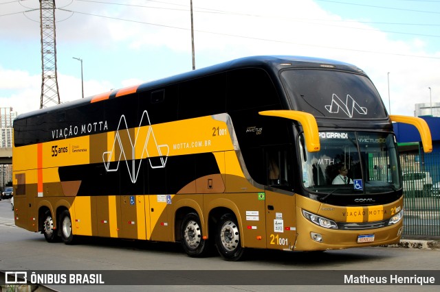 Viação Motta 21001 na cidade de São Paulo, São Paulo, Brasil, por Matheus Henrique. Número da foto: #10983736.