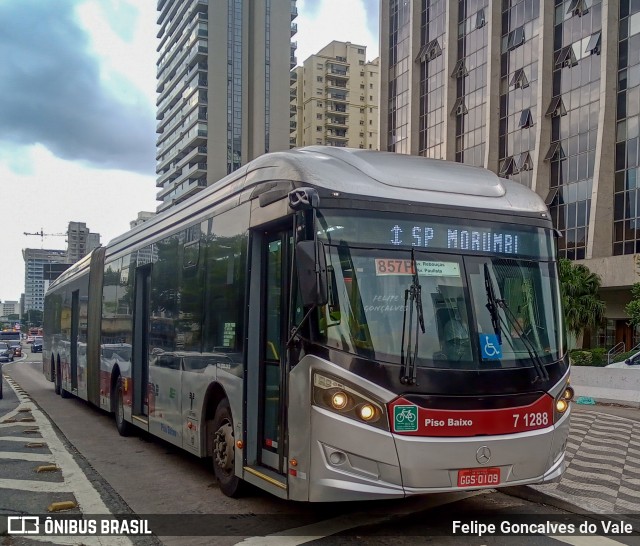 Viação Campo Belo 7 1288 na cidade de São Paulo, São Paulo, Brasil, por Felipe Goncalves do Vale. Número da foto: #10983333.