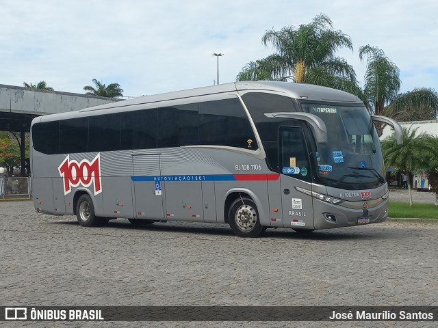 Auto Viação 1001 RJ 108.1106 na cidade de Campos dos Goytacazes, Rio de Janeiro, Brasil, por José Maurílio Santos. ID da foto: 10982437.