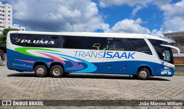 Trans Isaak Turismo 1275 na cidade de Divinópolis, Minas Gerais, Brasil, por João Marcos William. ID da foto: 10982560.