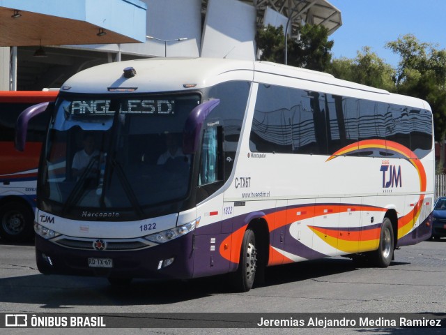 Buses TJM 1822 na cidade de Concepción, Concepción, Bío-Bío, Chile, por Jeremias Alejandro Medina Ramirez. ID da foto: 10982739.