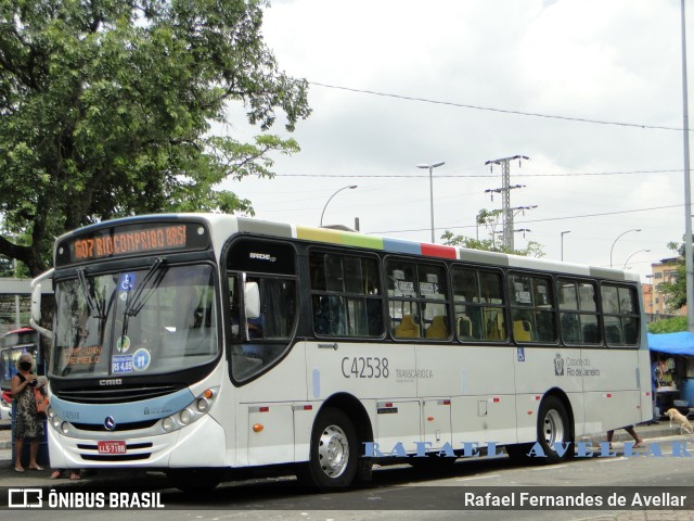 Viação Acari C42538 na cidade de Rio de Janeiro, Rio de Janeiro, Brasil, por Rafael Fernandes de Avellar. Número da foto: #10985435.