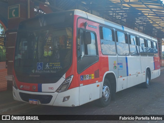 Rigras Transporte Coletivo e Turismo 1116 na cidade de Ribeirão Pires, São Paulo, Brasil, por Fabrício Portella Matos. ID da foto: 10986800.