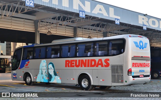 Reunidas Transportes Coletivos 28206 na cidade de Balneário Camboriú, Santa Catarina, Brasil, por Francisco Ivano. Número da foto: #10986488.