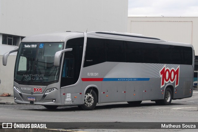 Auto Viação 1001 RJ 108.1241 na cidade de Rio de Janeiro, Rio de Janeiro, Brasil, por Matheus Souza. ID da foto: 10986603.