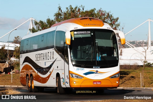 Viação Sertaneja 20191 na cidade de Brasília, Distrito Federal, Brasil, por Daniel Henrique. ID da foto: 10984337.