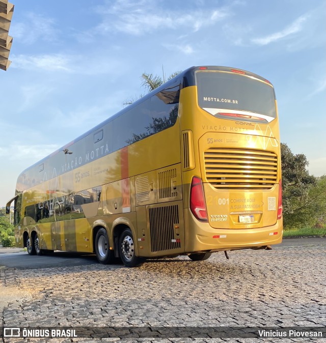 Viação Motta 21001 na cidade de Americana, São Paulo, Brasil, por Vinicius Piovesan. Número da foto: #10986796.