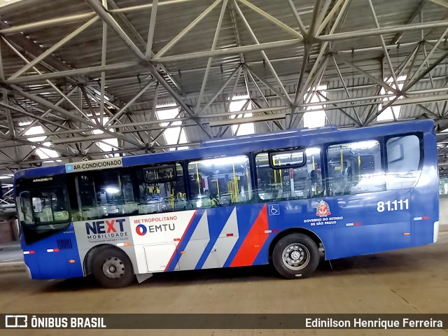 Next Mobilidade - ABC Sistema de Transporte 81.111 na cidade de Santo André, São Paulo, Brasil, por Edinilson Henrique Ferreira. ID da foto: 10984221.