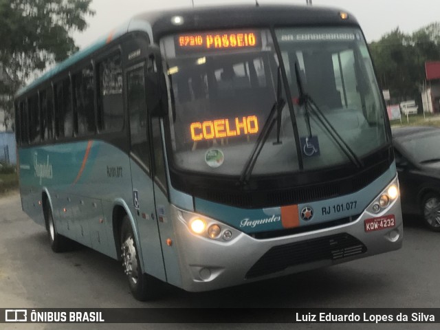 Auto Ônibus Fagundes RJ 101.077 na cidade de São Gonçalo, Rio de Janeiro, Brasil, por Luiz Eduardo Lopes da Silva. ID da foto: 10986257.