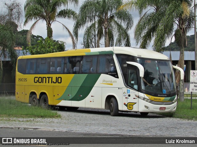 Empresa Gontijo de Transportes 19035 na cidade de Juiz de Fora, Minas Gerais, Brasil, por Luiz Krolman. ID da foto: 10984709.