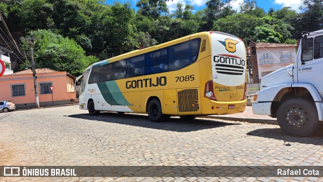 Empresa Gontijo de Transportes 7085 na cidade de Dom Silvério, Minas Gerais, Brasil, por Rafael Cota. ID da foto: 10986726.