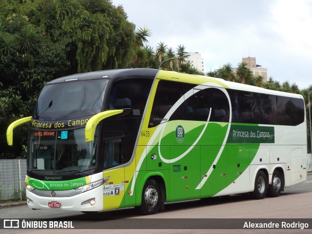 Expresso Princesa dos Campos 6433 na cidade de Curitiba, Paraná, Brasil, por Alexandre Rodrigo. ID da foto: 10984450.