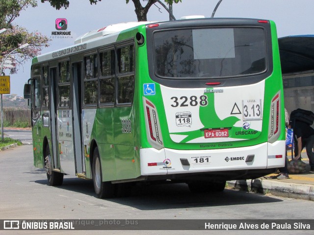 VB Transportes e Turismo 3288 na cidade de Campinas, São Paulo, Brasil, por Henrique Alves de Paula Silva. ID da foto: 10985334.