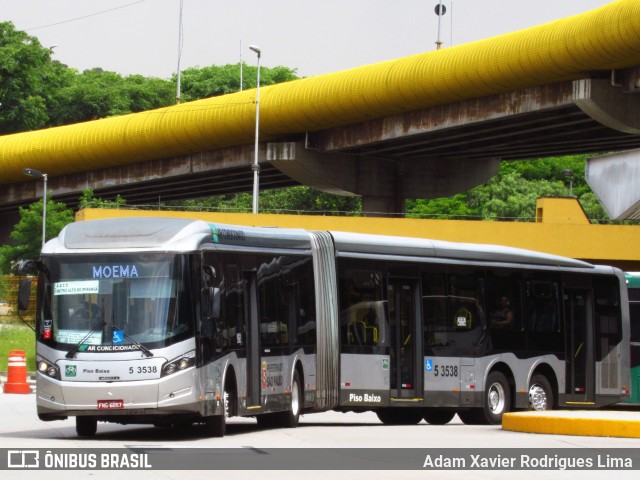Via Sul Transportes Urbanos 5 3538 na cidade de São Paulo, São Paulo, Brasil, por Adam Xavier Rodrigues Lima. Número da foto: #10984733.