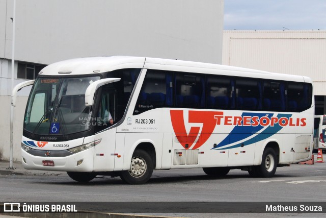 Viação Teresópolis RJ 203.051 na cidade de Rio de Janeiro, Rio de Janeiro, Brasil, por Matheus Souza. Número da foto: #10986581.