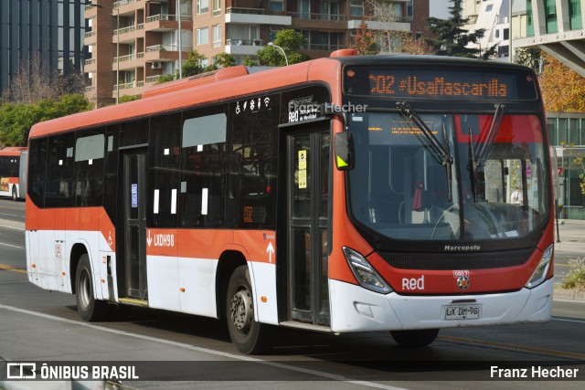 Redbus Urbano 0807 na cidade de Las Condes, Santiago, Metropolitana de Santiago, Chile, por Franz Hecher. ID da foto: 10985075.