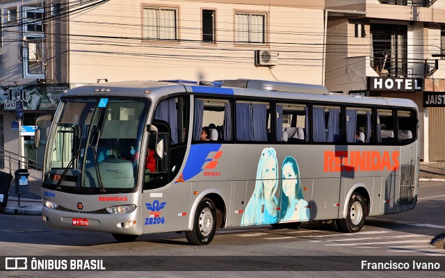 Reunidas Transportes Coletivos 28206 na cidade de Balneário Camboriú, Santa Catarina, Brasil, por Francisco Ivano. ID da foto: 10986437.