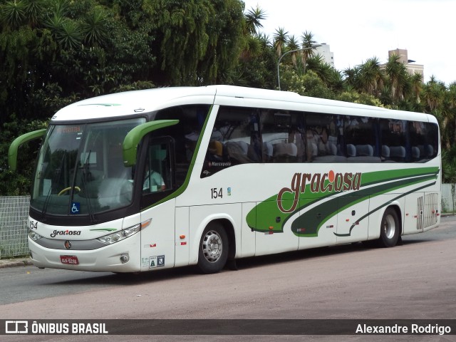 Viação Graciosa 154 na cidade de Curitiba, Paraná, Brasil, por Alexandre Rodrigo. ID da foto: 10984437.