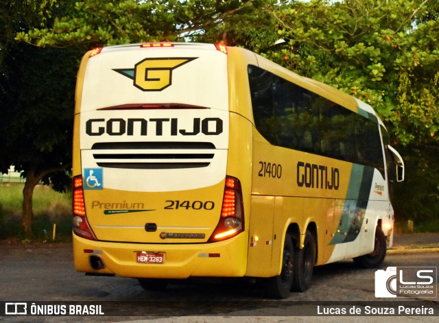 Empresa Gontijo de Transportes 21400 na cidade de Campos dos Goytacazes, Rio de Janeiro, Brasil, por Lucas de Souza Pereira. ID da foto: 10987963.