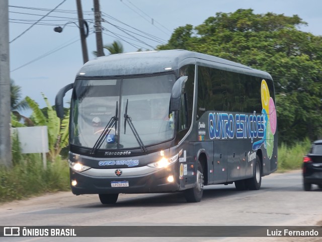 Quatro Estações Turismo LPZ6F61 na cidade de Barreiros, Pernambuco, Brasil, por Luiz Fernando. Número da foto: #10987460.