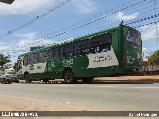 Expresso Caribus Transportes 3002 na cidade de Cuiabá, Mato Grosso, Brasil, por Daniel Henrique. ID da foto: 10987124.