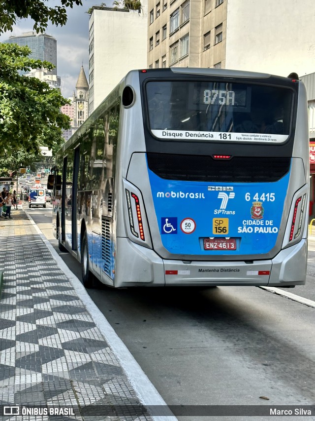 Viação Paratodos > São Jorge > Metropolitana São Paulo > Mobibrasil 6 4415 na cidade de São Paulo, São Paulo, Brasil, por Marco Silva. ID da foto: 10987010.