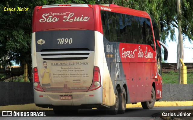 Expresso São Luiz 7890 na cidade de Cuiabá, Mato Grosso, Brasil, por Carlos Júnior. Número da foto: #10988614.