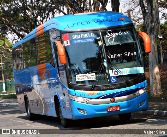 Litorânea Transportes Coletivos 5981 na cidade de São Paulo, São Paulo, Brasil, por Valter Silva. Número da foto: #10987575.