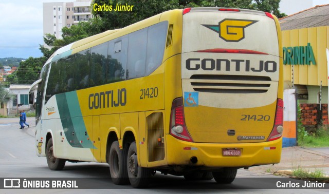 Empresa Gontijo de Transportes 21420 na cidade de Cuiabá, Mato Grosso, Brasil, por Carlos Júnior. Número da foto: #10989360.