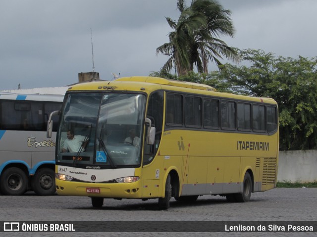 Viação Itapemirim 8547 na cidade de Caruaru, Pernambuco, Brasil, por Lenilson da Silva Pessoa. ID da foto: 10988353.