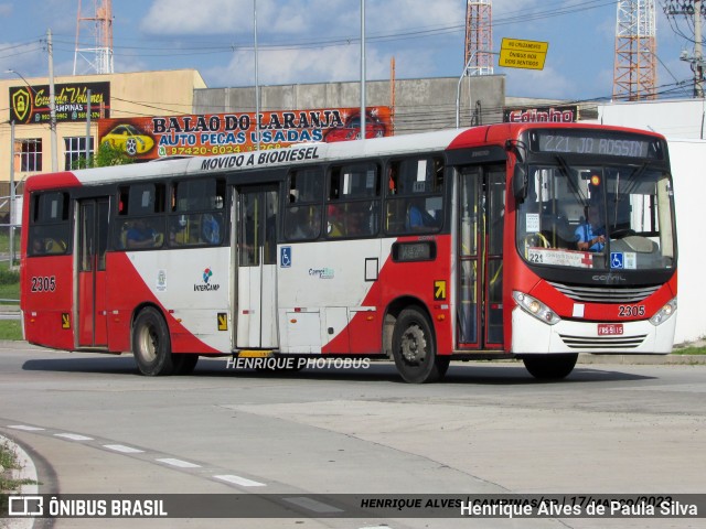 Expresso CampiBus 2305 na cidade de Campinas, São Paulo, Brasil, por Henrique Alves de Paula Silva. ID da foto: 10989236.