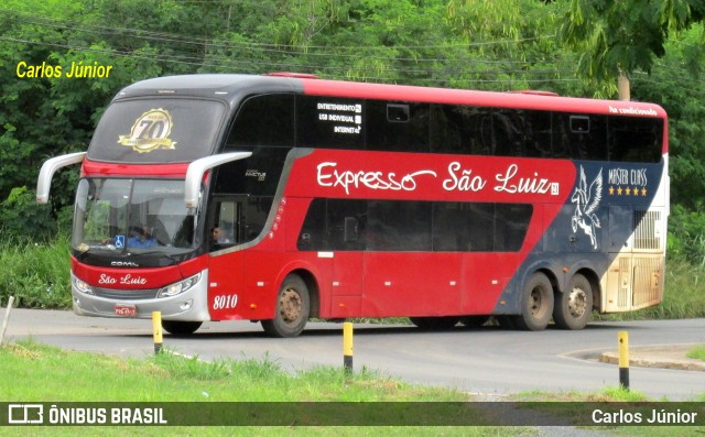 Expresso São Luiz 8010 na cidade de Cuiabá, Mato Grosso, Brasil, por Carlos Júnior. Número da foto: #10989333.