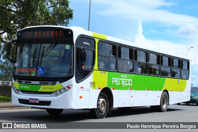 Viação Penedo RJ 213.003 na cidade de Resende, Rio de Janeiro, Brasil, por Paulo Henrique Pereira Borges. Número da foto: #10987627.