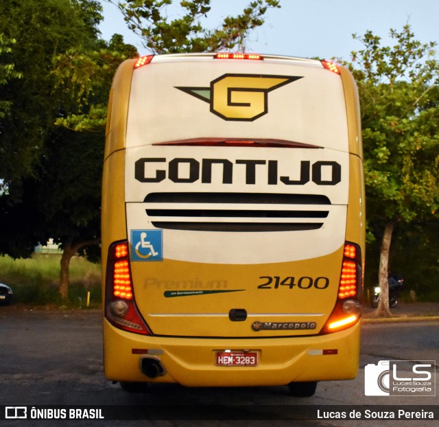 Empresa Gontijo de Transportes 21400 na cidade de Campos dos Goytacazes, Rio de Janeiro, Brasil, por Lucas de Souza Pereira. ID da foto: 10987948.