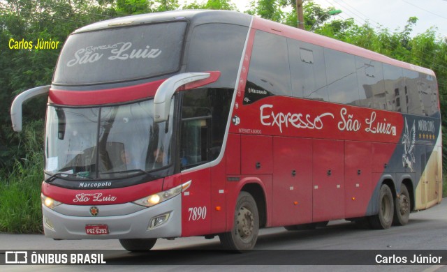 Expresso São Luiz 7890 na cidade de Cuiabá, Mato Grosso, Brasil, por Carlos Júnior. Número da foto: #10988621.
