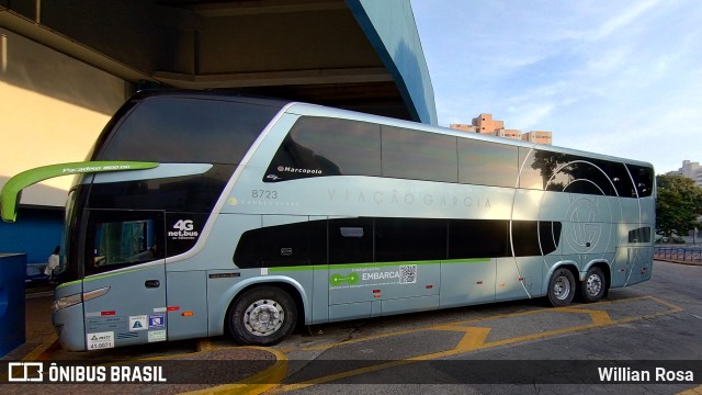 Viação Garcia 8723 na cidade de Sorocaba, São Paulo, Brasil, por Willian Rosa. ID da foto: 10989545.