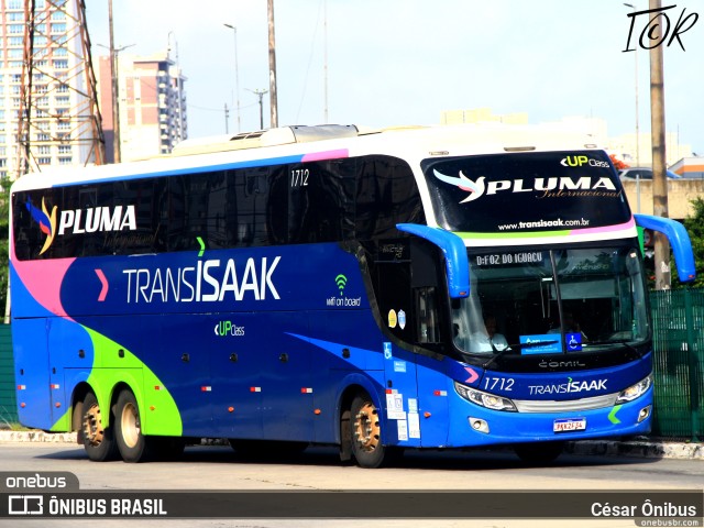 Trans Isaak Turismo 1712 na cidade de São Paulo, São Paulo, Brasil, por César Ônibus. Número da foto: #10992197.