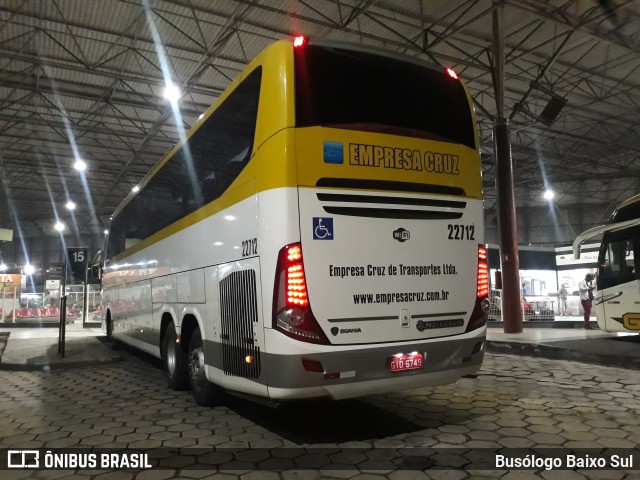 Empresa Cruz 22712 na cidade de Vitória, Espírito Santo, Brasil, por Busólogo Baixo Sul. Número da foto: #10989703.