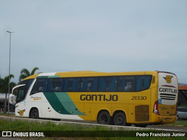 Empresa Gontijo de Transportes 21330 na cidade de Escada, Pernambuco, Brasil, por Pedro Francisco Junior. ID da foto: 10991792.