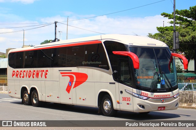 Viação Presidente 3830 na cidade de Belo Horizonte, Minas Gerais, Brasil, por Paulo Henrique Pereira Borges. Número da foto: #10992060.