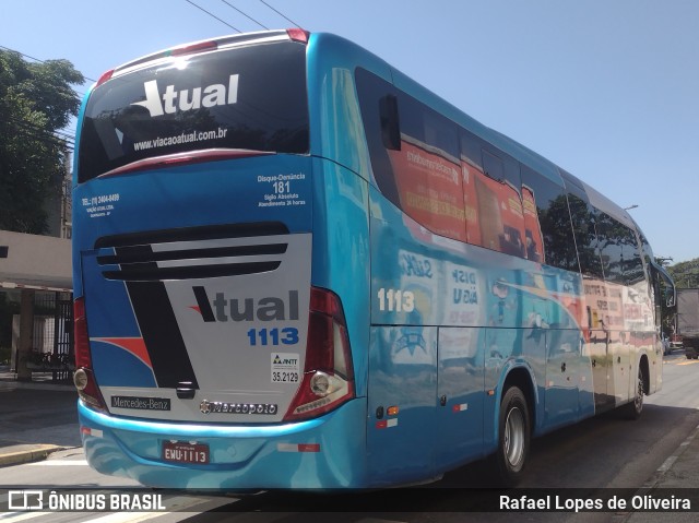 Viação Atual 1113 na cidade de Guarulhos, São Paulo, Brasil, por Rafael Lopes de Oliveira. ID da foto: 10989869.