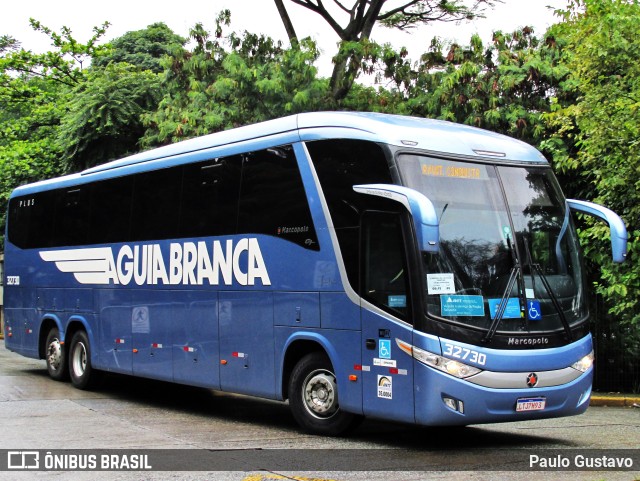 Viação Águia Branca 32730 na cidade de São Paulo, São Paulo, Brasil, por Paulo Gustavo. ID da foto: 10990140.